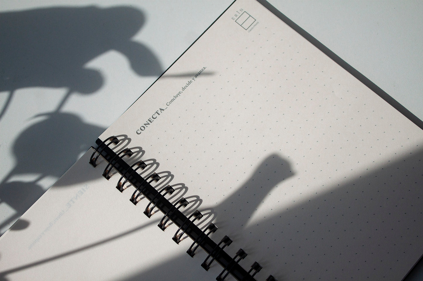 Libreta de Notas A5, con hojas punteadas, color avellana